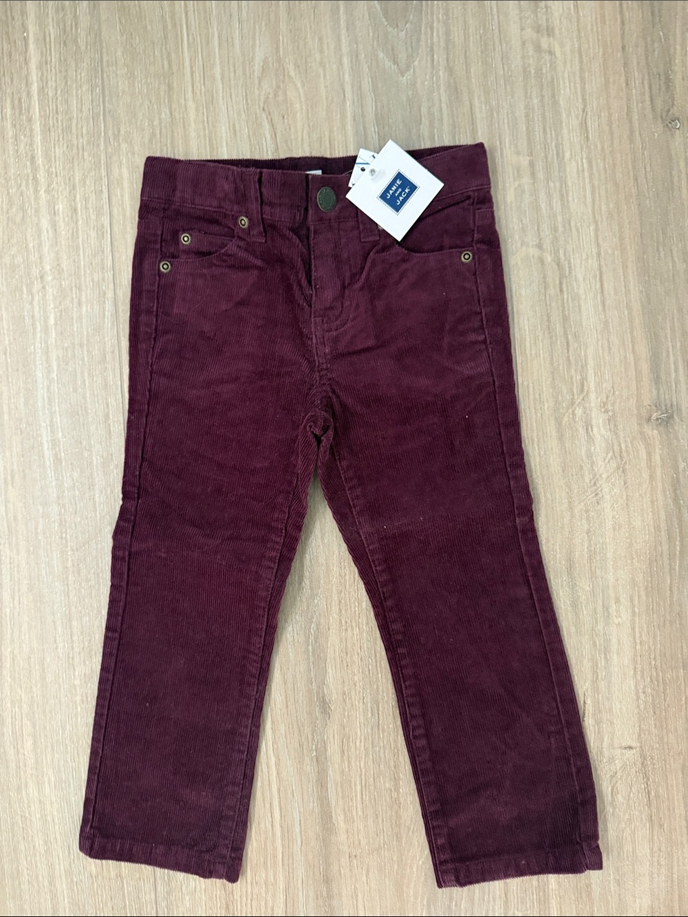 Janie and Jack Burgundy Corduroy Pants